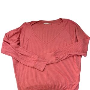 We the Free Women's Viscose Pink Lightweight Sweater Size Large